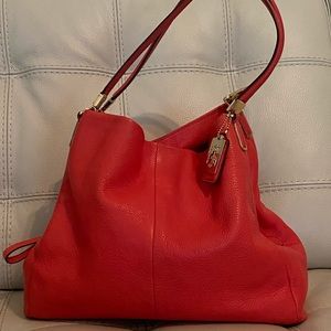 Authentic Coach Shoulder Pebble Leather Hobo